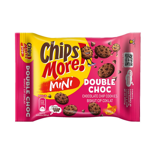 ChipsMore! Mini Double Choc Chocolate Chip Cookies 80g – 4275552