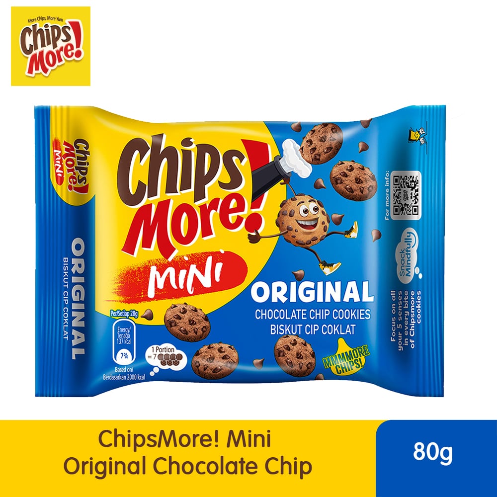 ChipsMore! Mini Original Chocolate Chip Cookies 80g – 4275264