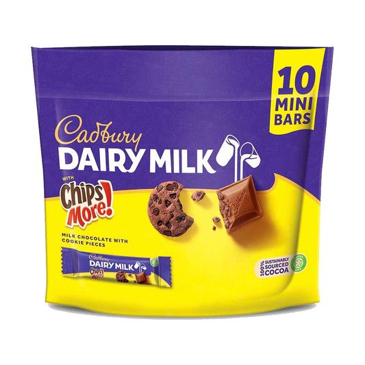 Cadbury Dairy Milk Chocolate With Chipsmore Doybag 10 Mini Bars 150G – 4270051