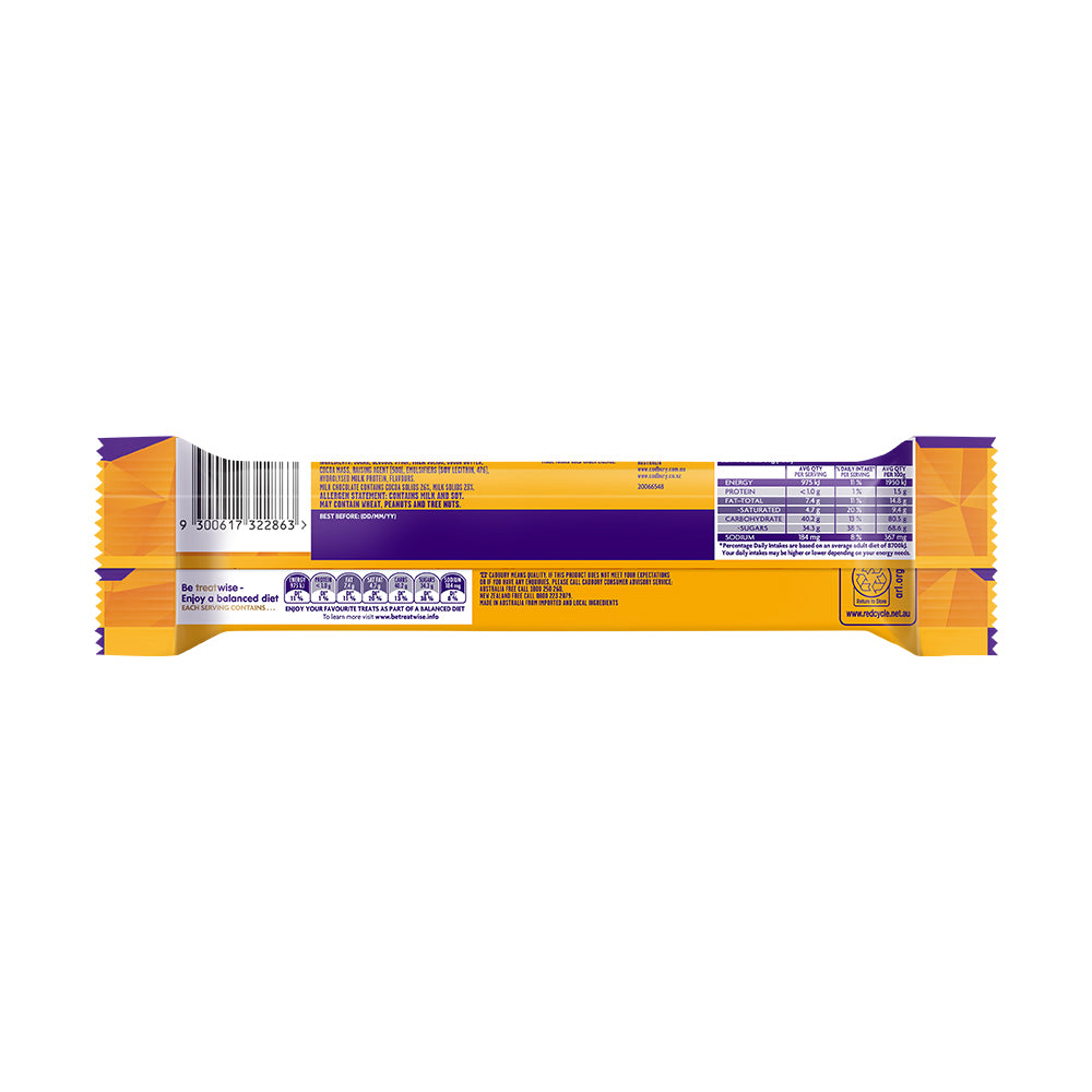 Cadbury Crunchie Chocolate Chunky Gold Bar of Delicious Honeycomb Smothered 50G – 615562