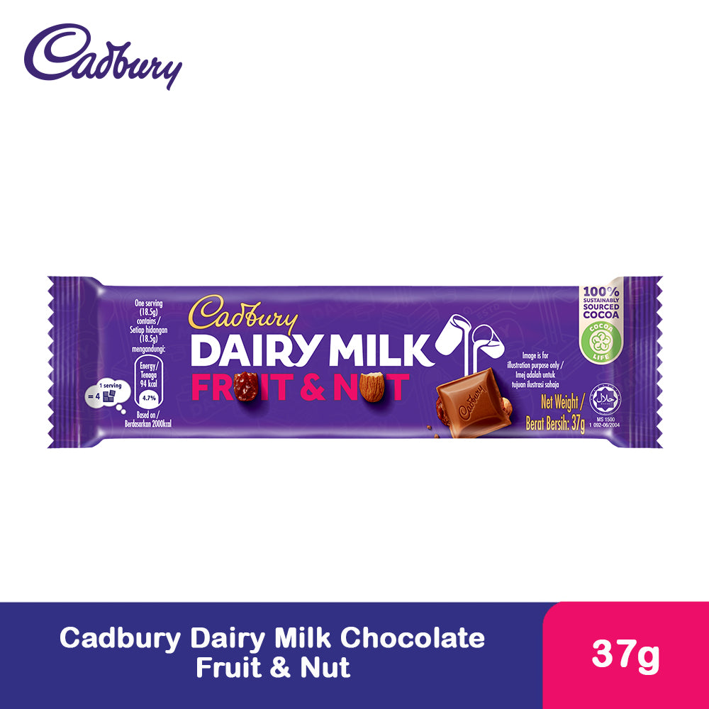 Cadbury Dairy Milk Chocolate Fruit & Nut 37g - 4265619