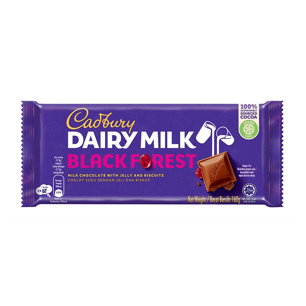 Cadbury Dairy Milk Chocolate Black Forest 160G – 4264850