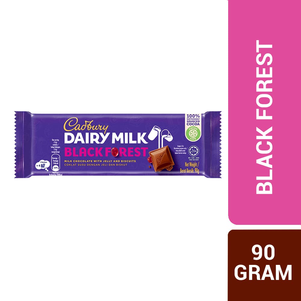 Cadbury Dairy Milk Chocolate Black Forest 90g – 4265596