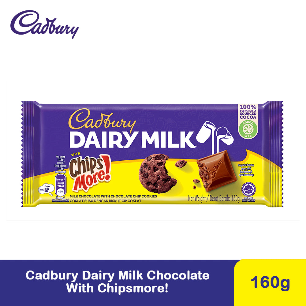 Cadbury Dairy Milk Chocolate Chipsmore 160g