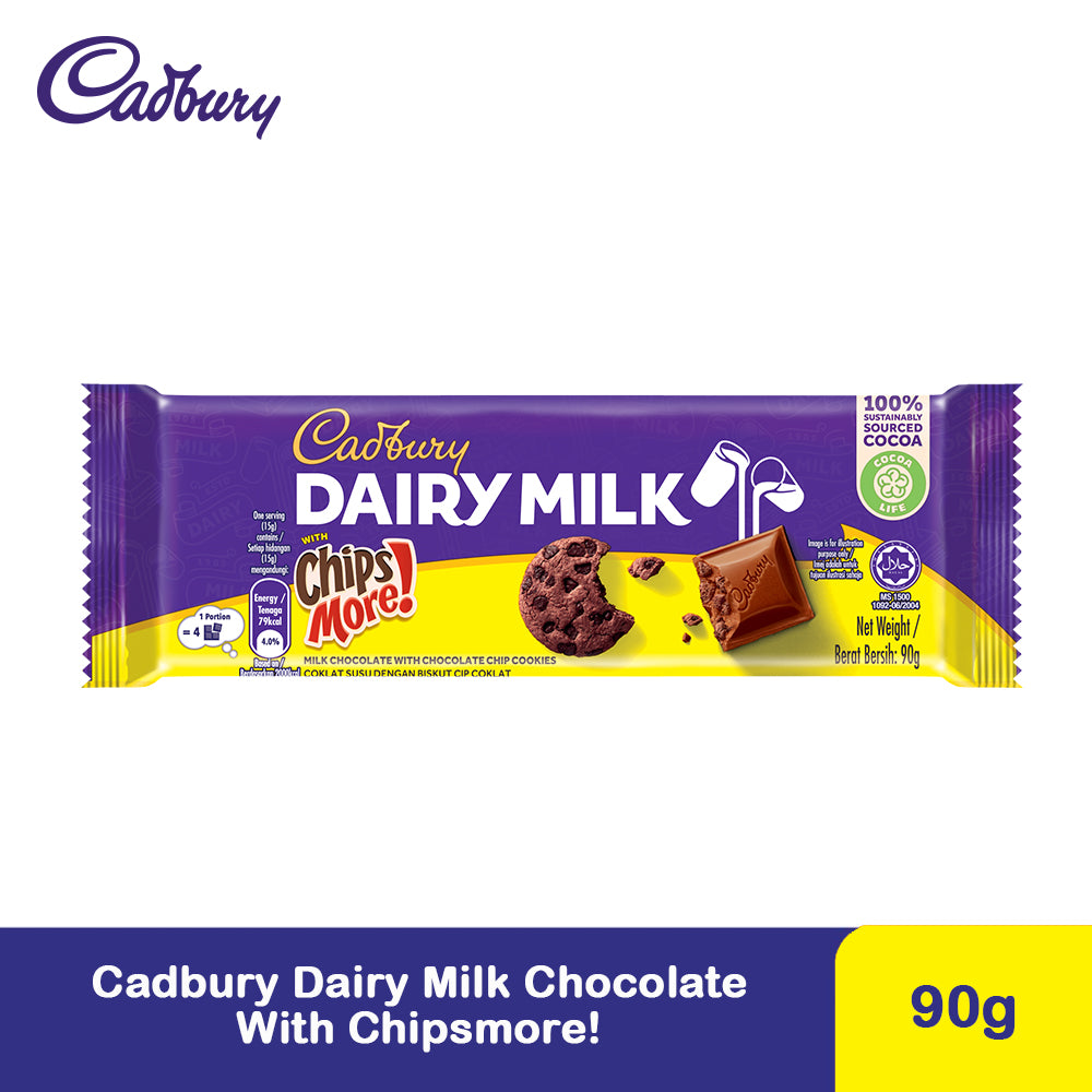 Cadbury Dairy Milk Chocolate Chipsmore 90G – 4258144