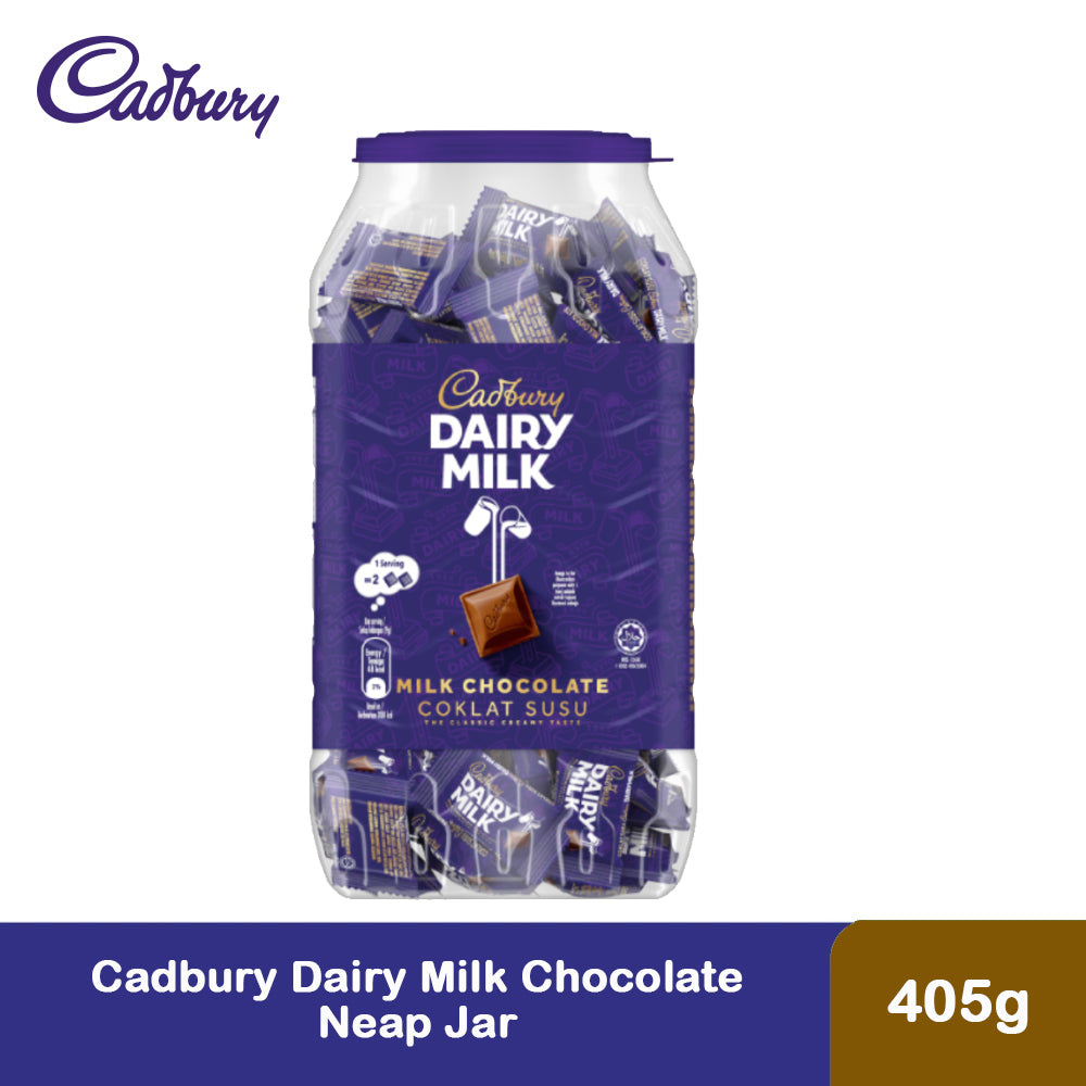 Cadbury Dairy Milk Chocolate Flavoured Neaps Jar 405g