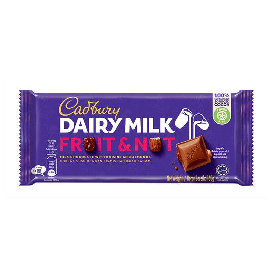 Cadbury Dairy Milk Chocolate Fruit & Nut 160G – 4265030