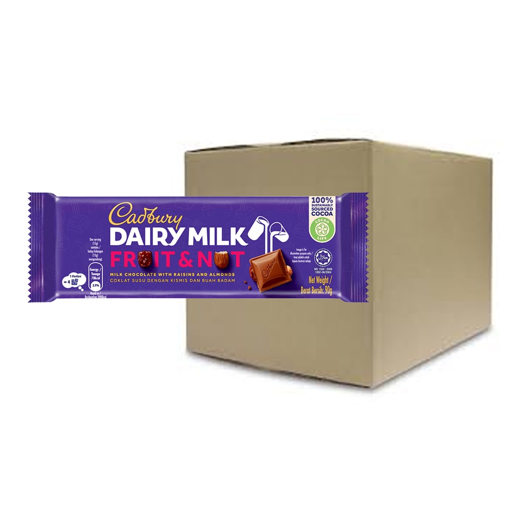 Cadbury Dairy Milk Chocolate Fruit & Nut 90g – 4265599