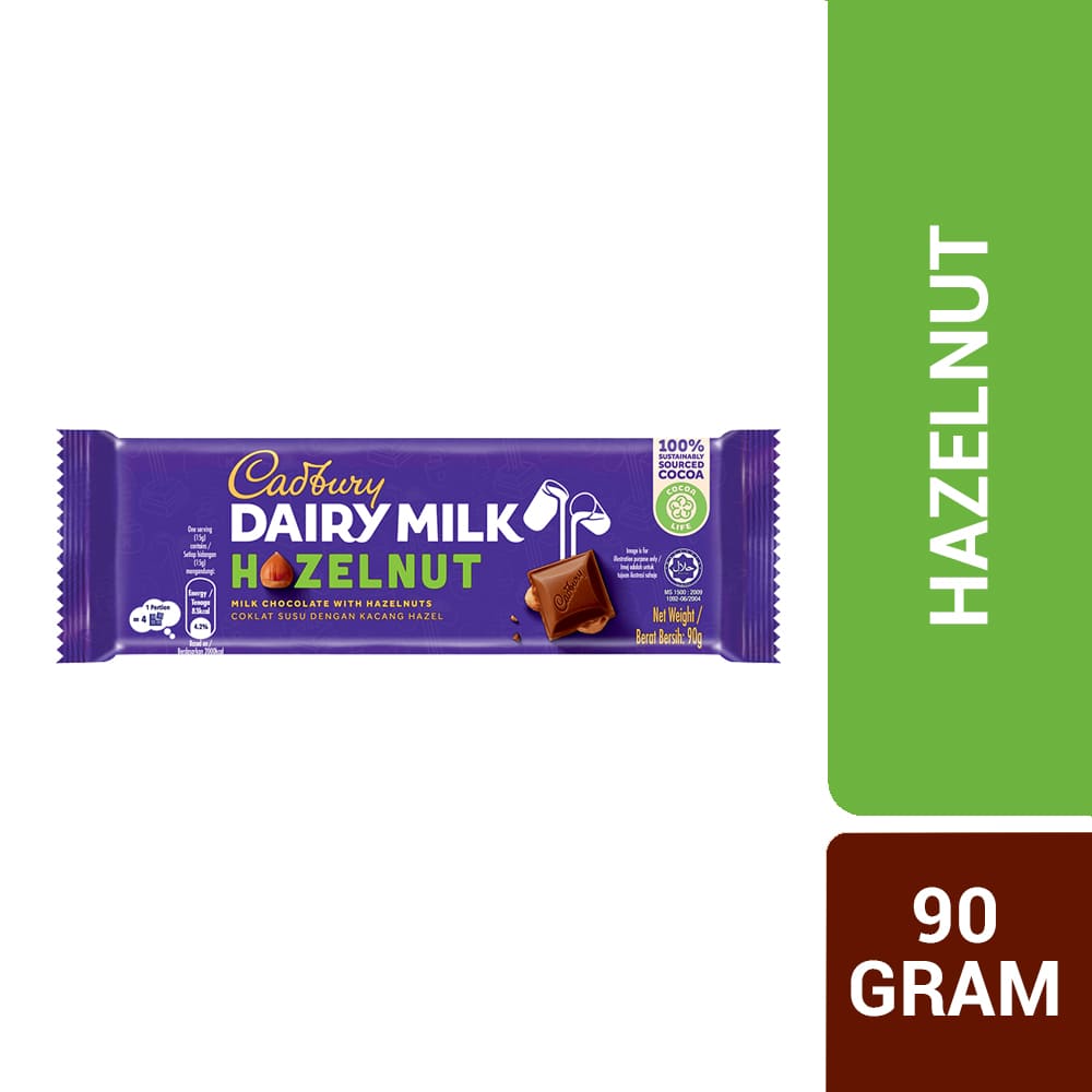 Cadbury Dairy Milk Chocolate Hazelnut 90g – 4265598
