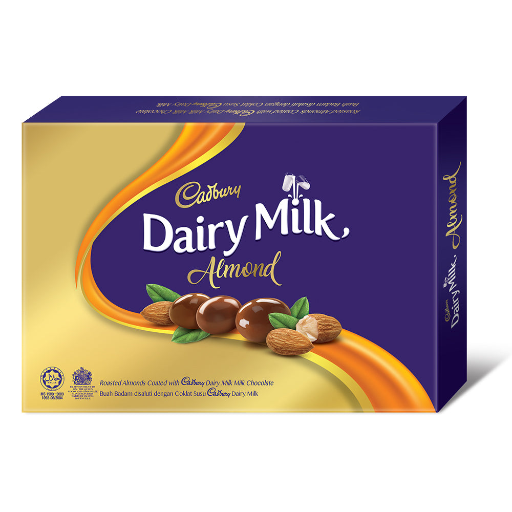 Cadbury Dairy Milk Chocolate Roasted Almonds Coated Panned 180G – 4053879