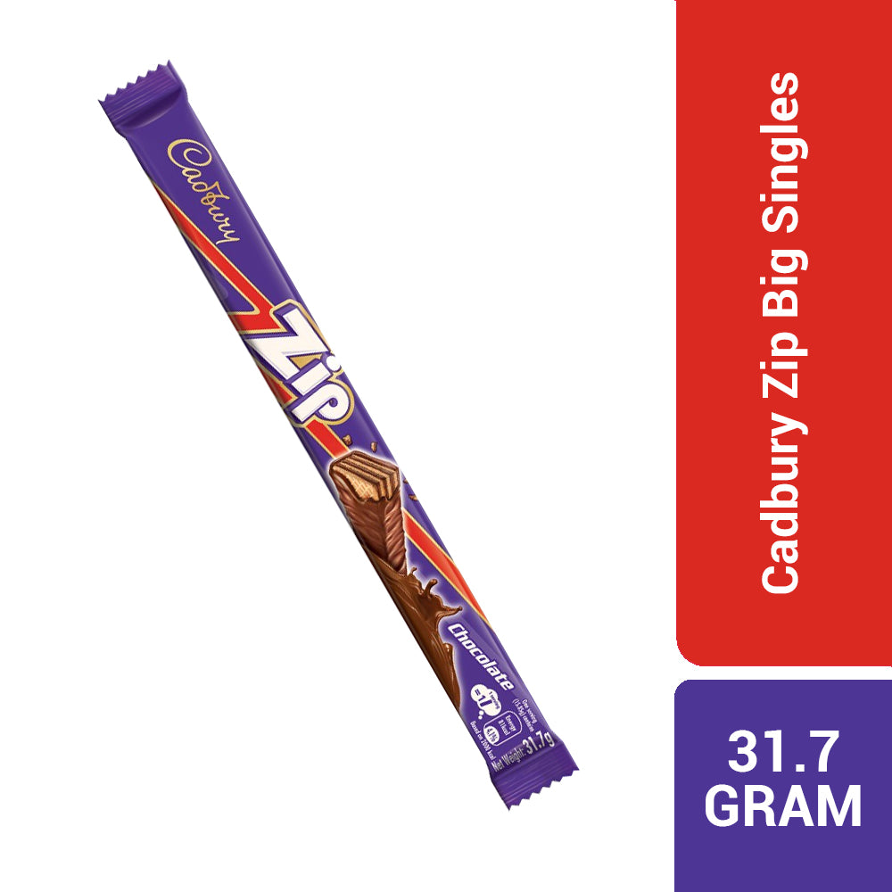 Cadbury Zip Chocolate Flavoured Big Singles 31.7G
