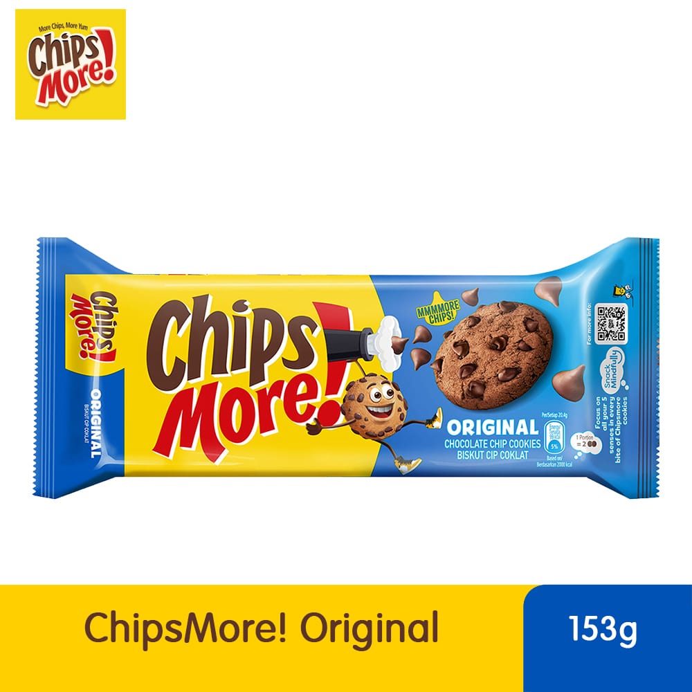 ChipsMore! Original Chocolate Chip Cookies 153G – 4277599