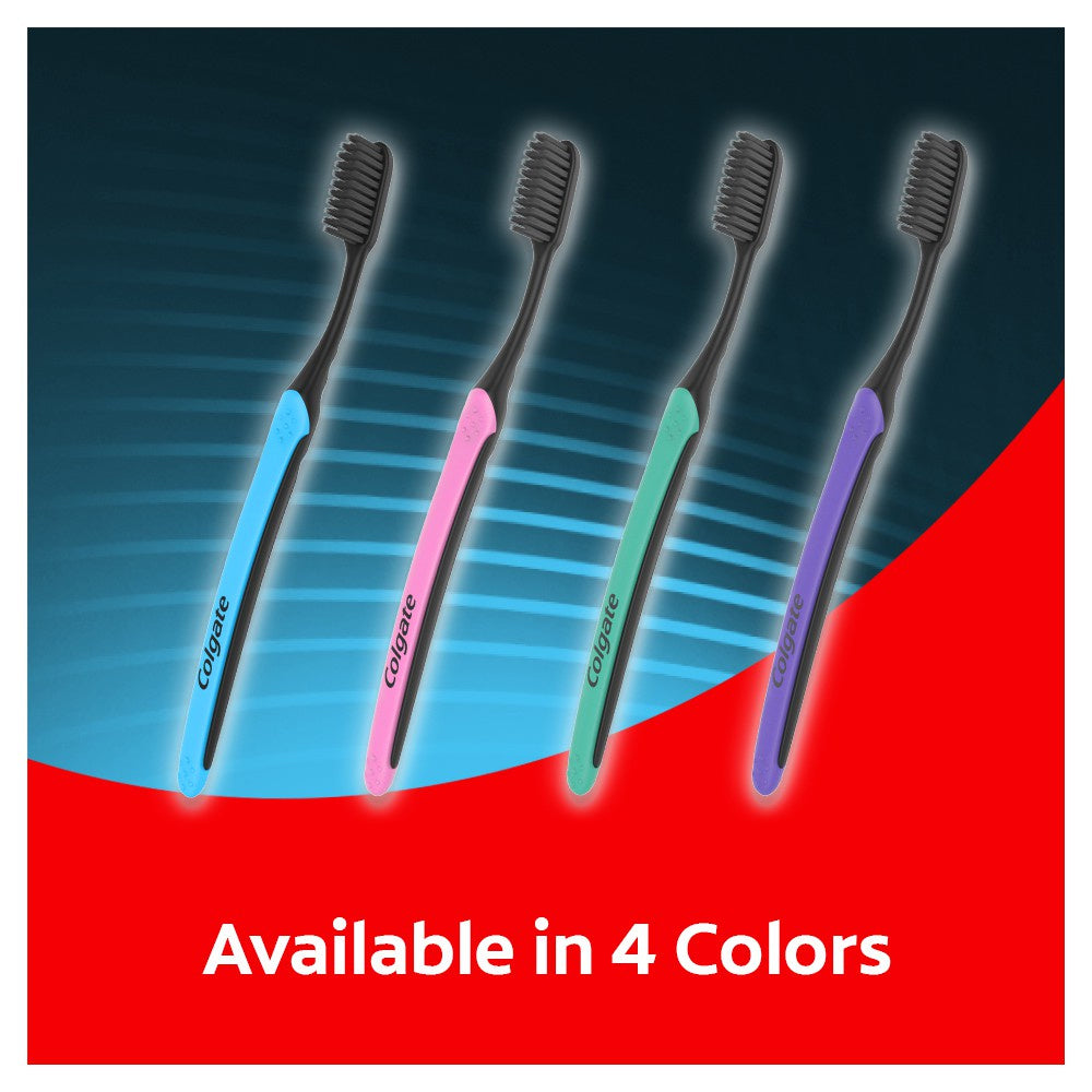 Colgate SlimSoft Charcoal Toothbrush Valuepack 3s (Ultra Soft)