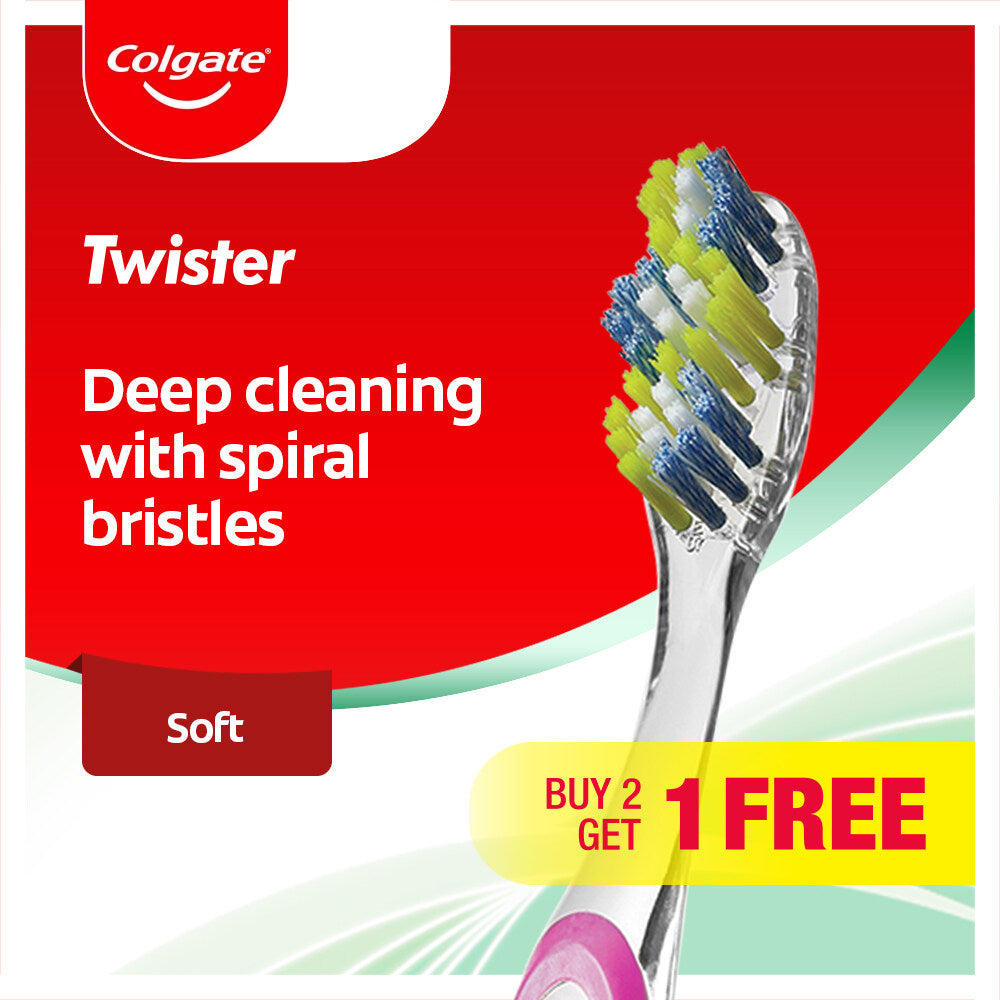 Colgate Twister Toothbrush Valuepack 3s (Soft)
