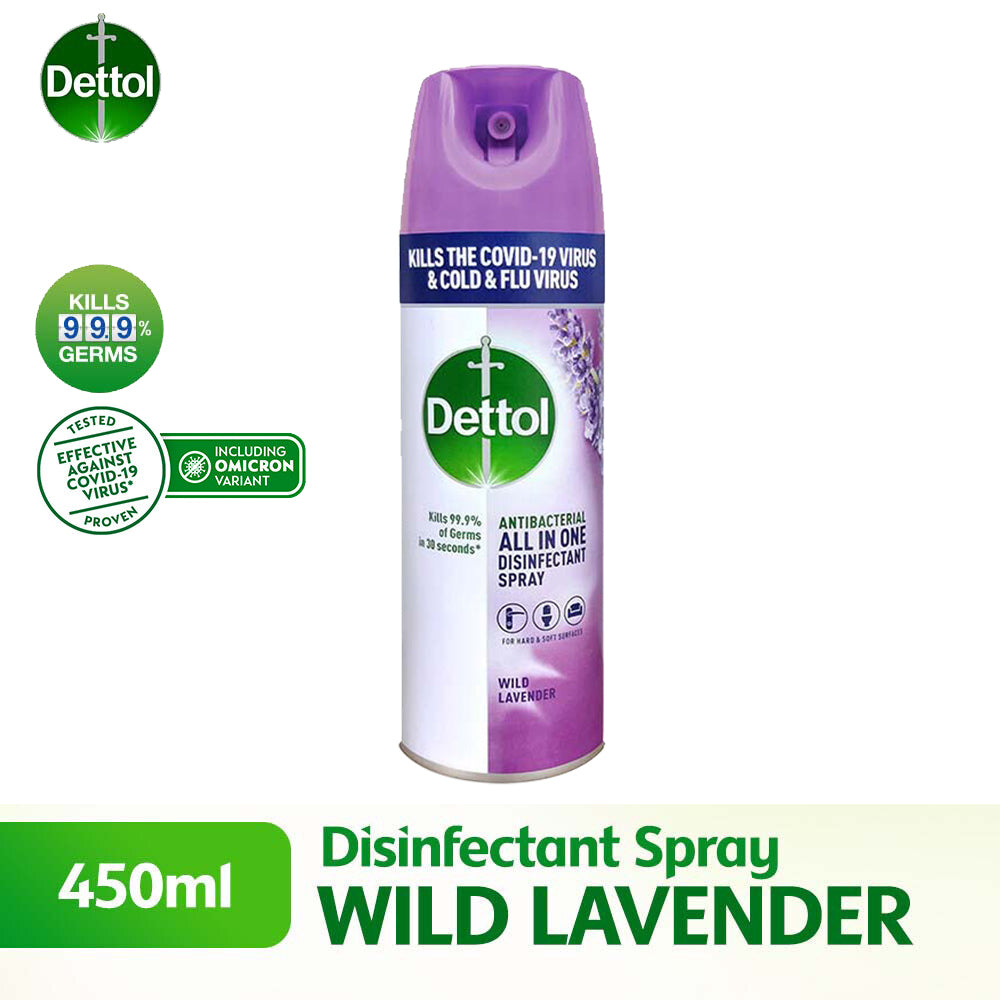 DETTOL DISINFECTANT SPRAY LAVENDER 450ML
