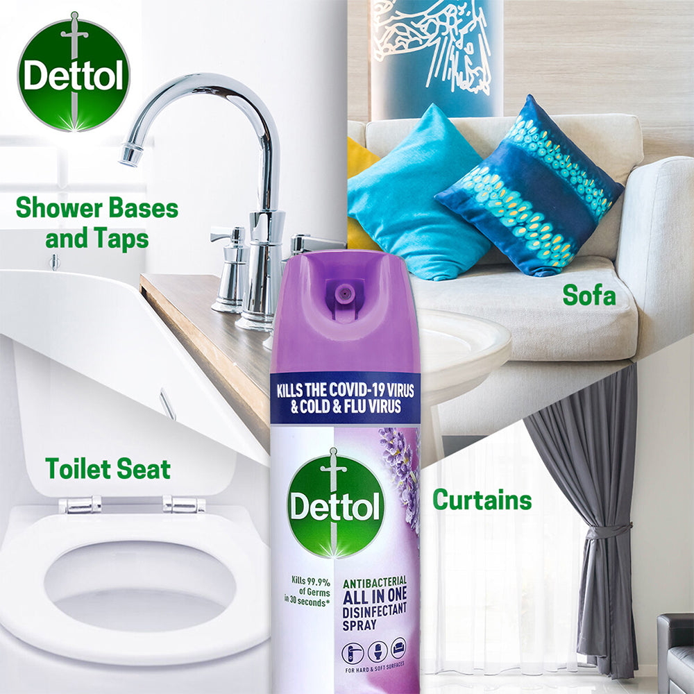 DETTOL DISINFECTANT SPRAY LAVENDER 450ML