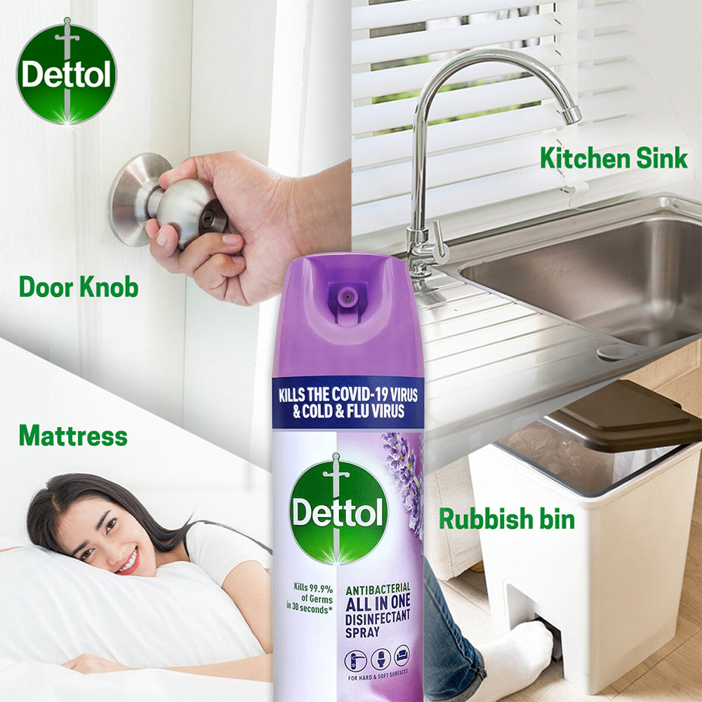 DETTOL DISINFECTANT SPRAY LAVENDER 450ML