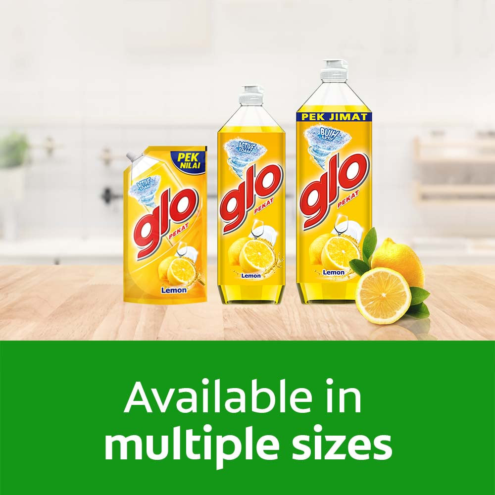 Glo Active Foam Lemon Dishwashing Liquid 850ml Refill – MY01050A
