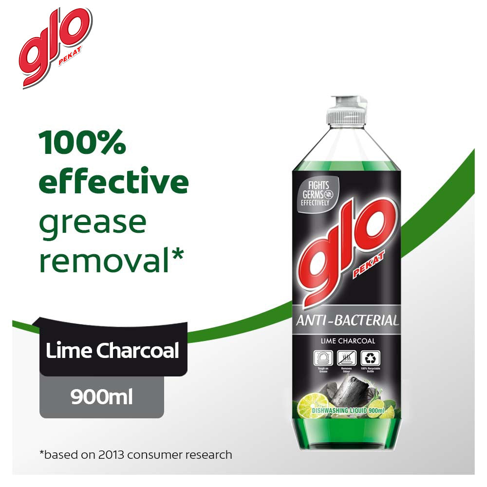 Glo Active 泡沫青柠木炭洗洁精 900ml – 1120665 