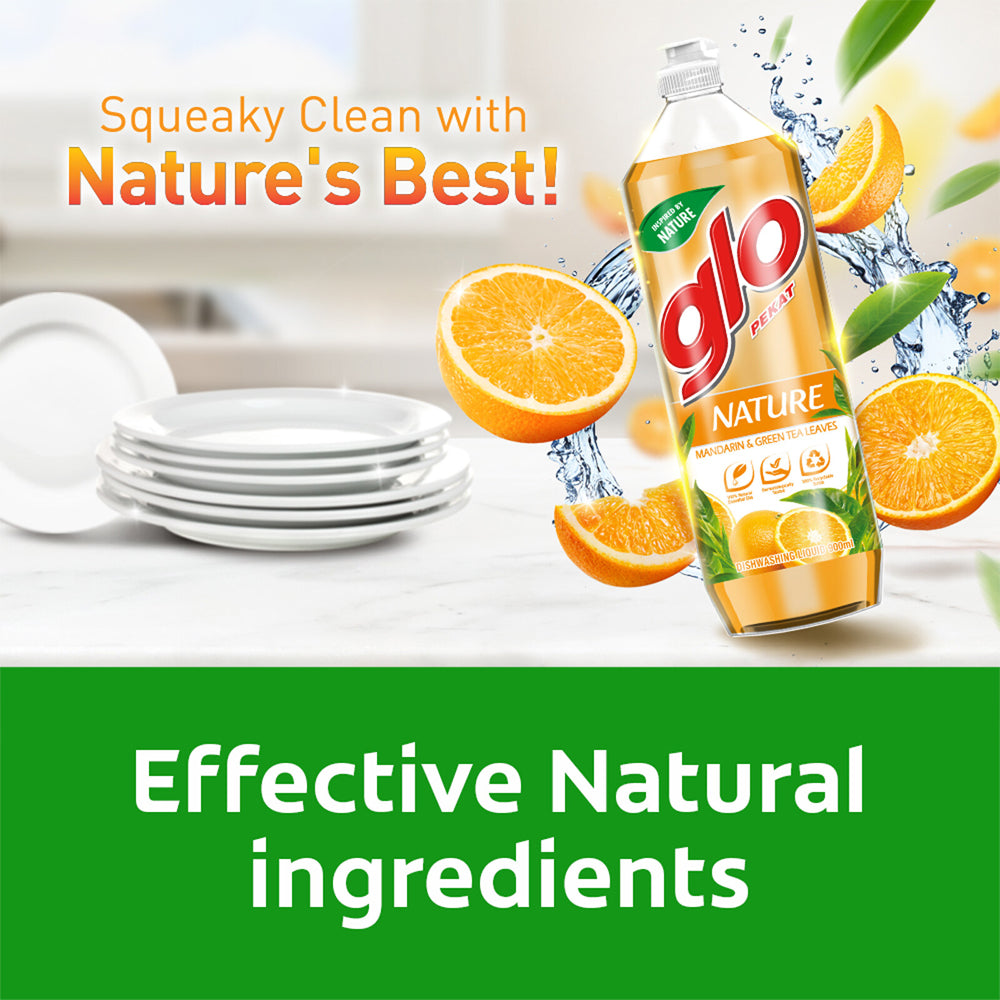 Glo Nature 柑橘绿茶叶洗洁精 900ml – 61001988 