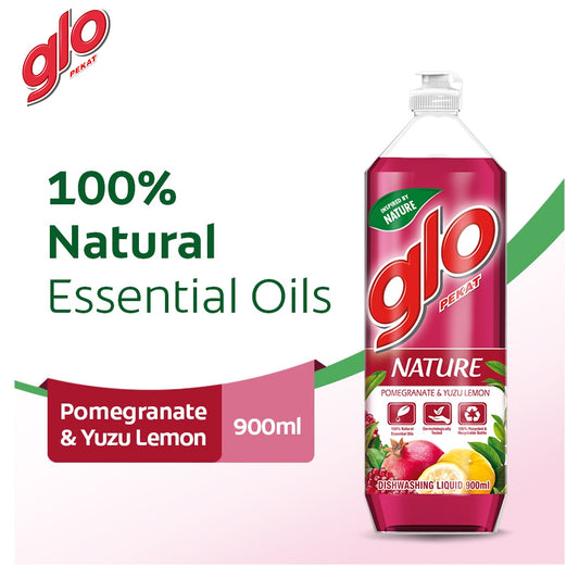 Glo Nature Pomegranate & Yuzu Lemon Dishwashing Liquid 900ml – 61011022