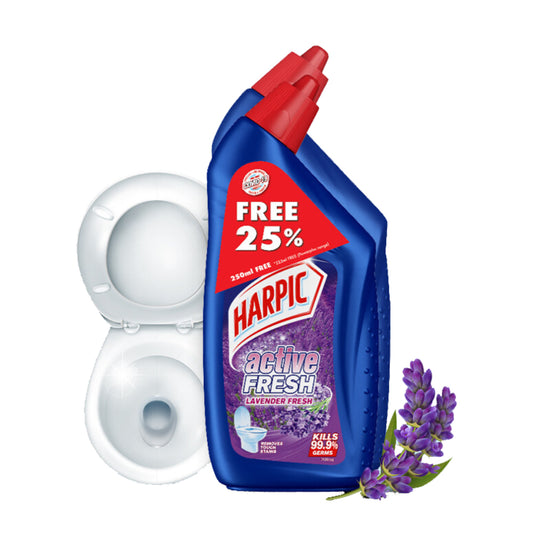 Harpic Power Plus Lavender (750ml + 500ml) Disinfectant Toilet Bowl Cleaner - 3154764