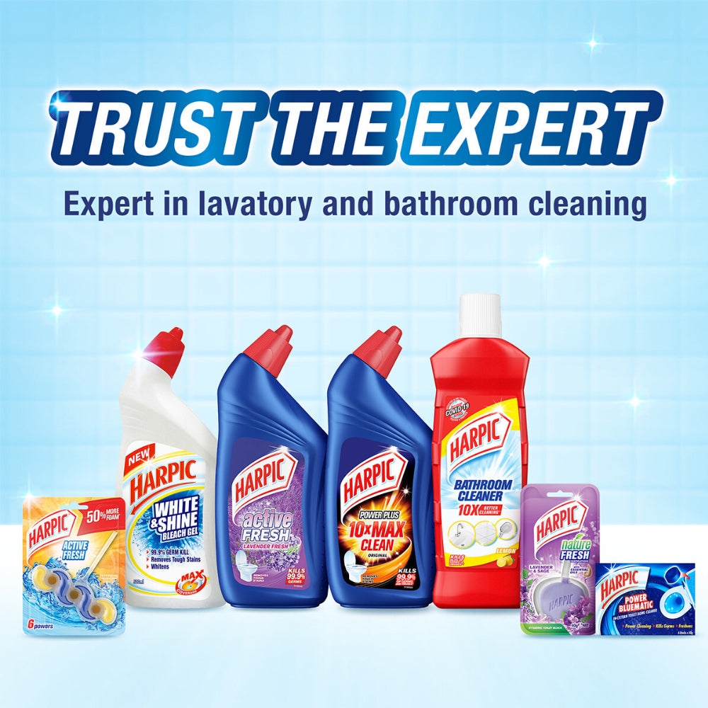Harpic Disinfectant Bathroom Cleaner 450ml Removes tough stains Lemon - 3142173