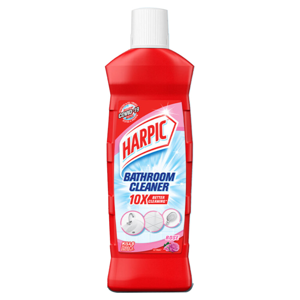 Harpic Disinfectant Bathroom Cleaner 450ml Removes tough stains Rose - 3142172