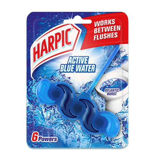 Harpic Fresh Power 6 Toilet In-Cistern Block Cleaner 35g-Atlantic Burst - 3119478