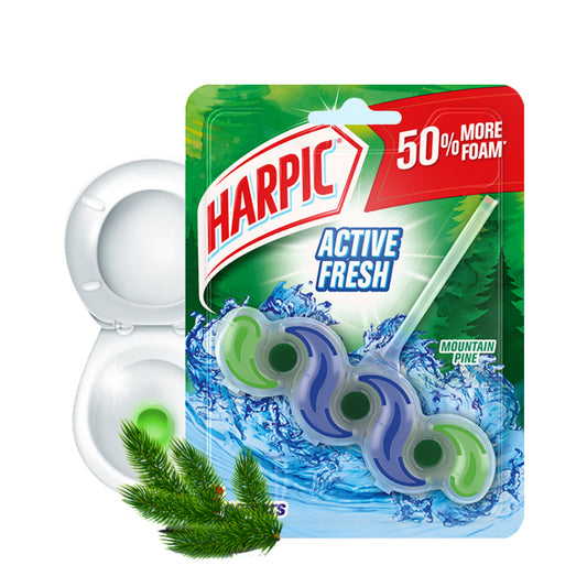 Harpic Fresh Power 6 Toilet In-Cistern Block Cleaner 35g-Mountain Pine - 3119591