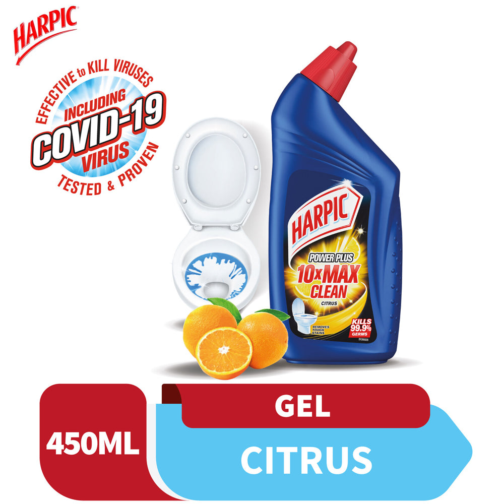 Harpic Powerplus Disinfectant Toilet Cleaner Citrus 450ml – 3181360