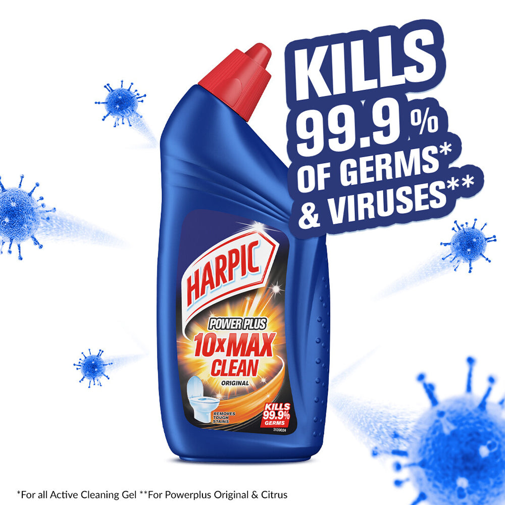 Harpic Power Plus Original (675ml + 450ml) Disinfectant Toilet Bowl Cleaner