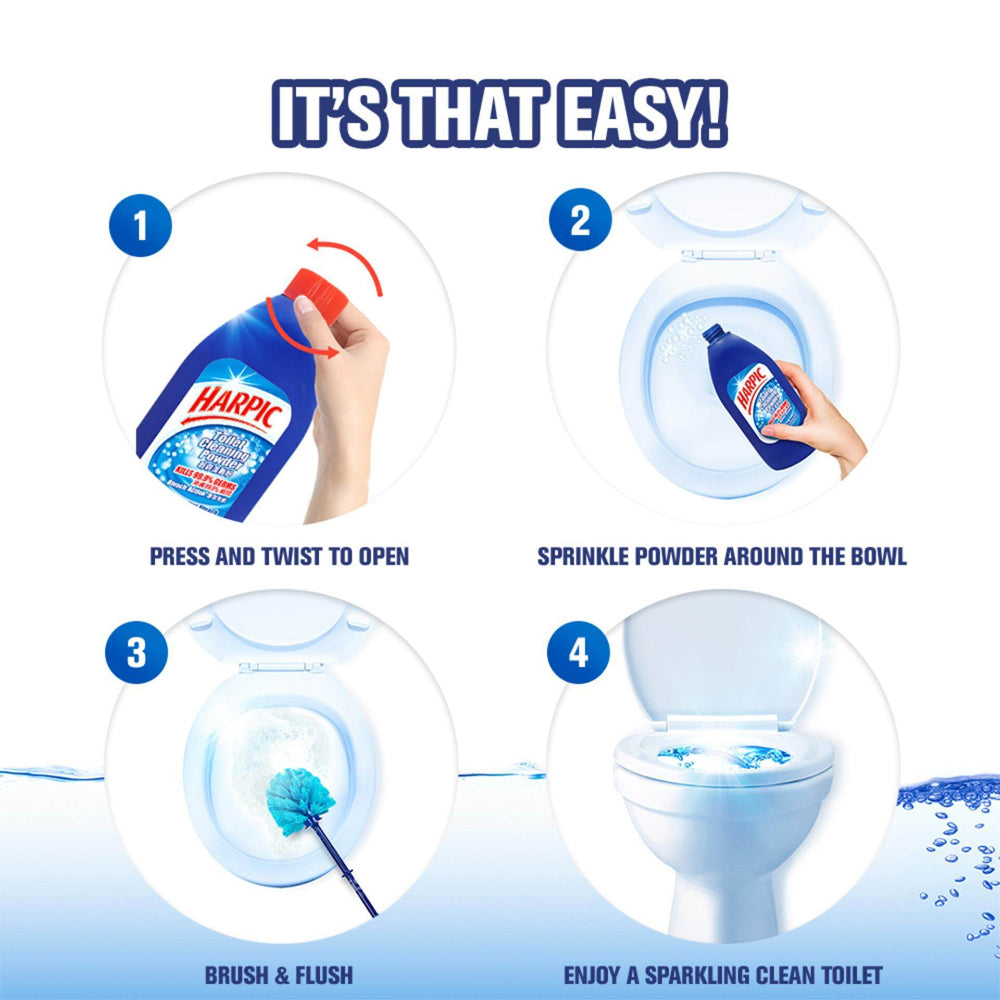 Harpic Toilet Cleaning Powder Plus Bleach 900g – 8113093
