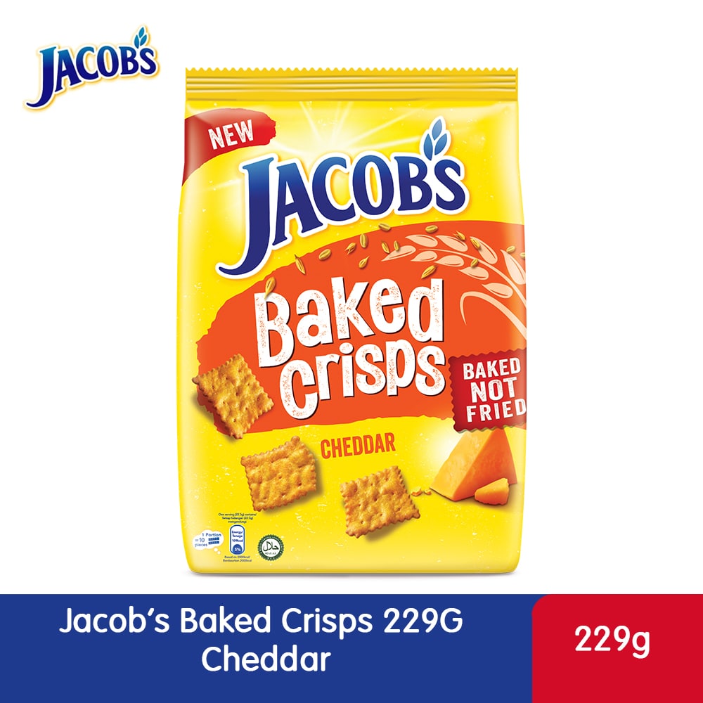 Jacob’s Baked Crisps 229G Cheddar – 4274874
