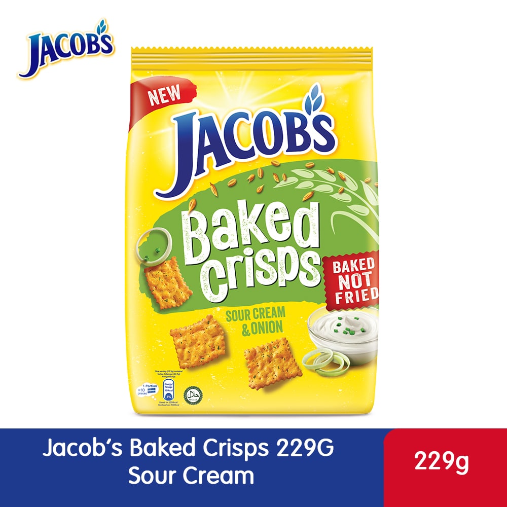 Jacob’s Baked Crisps 229G Sour Cream – 4274876