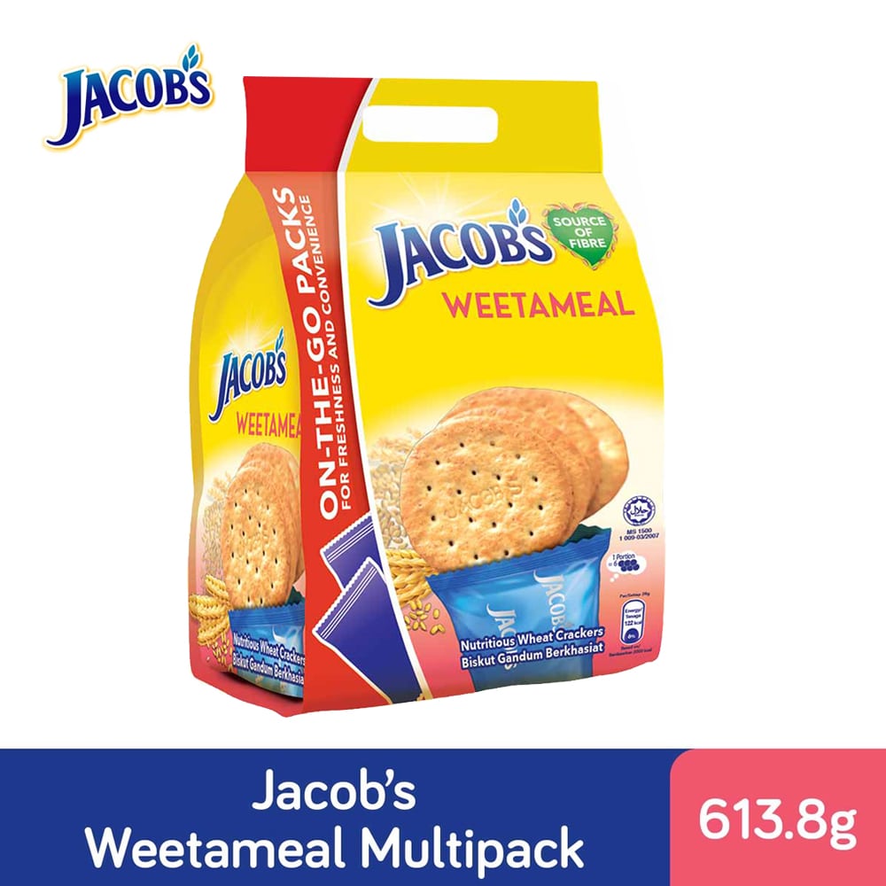 Jacob's 多包装麦片饼干 613.8G – 4282480 