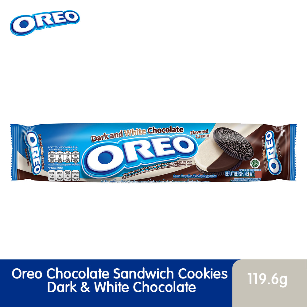 Oreo Dark and White Chocolate Flavored Cream Sandwich Cookies 119.6G – 4300969