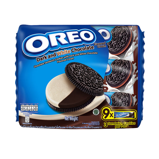 Oreo Dark and White Chocolate Flavored Cream Sandwich Cookies Multi Pack 248.4g (9 X 27.6G) – 4301016