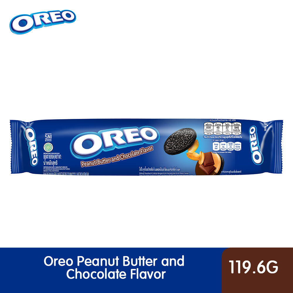 Oreo Peanut Butter and Chocolate Flavor Sandwich Cookies 119.6g – 4301000