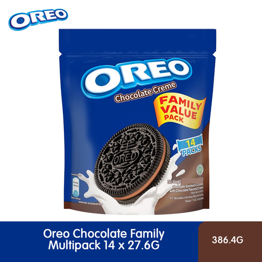 Oreo Chocolate Family Original Chocolate Sandwich Cookies (14 Packs x 27.6G) 386.4G – 4301007