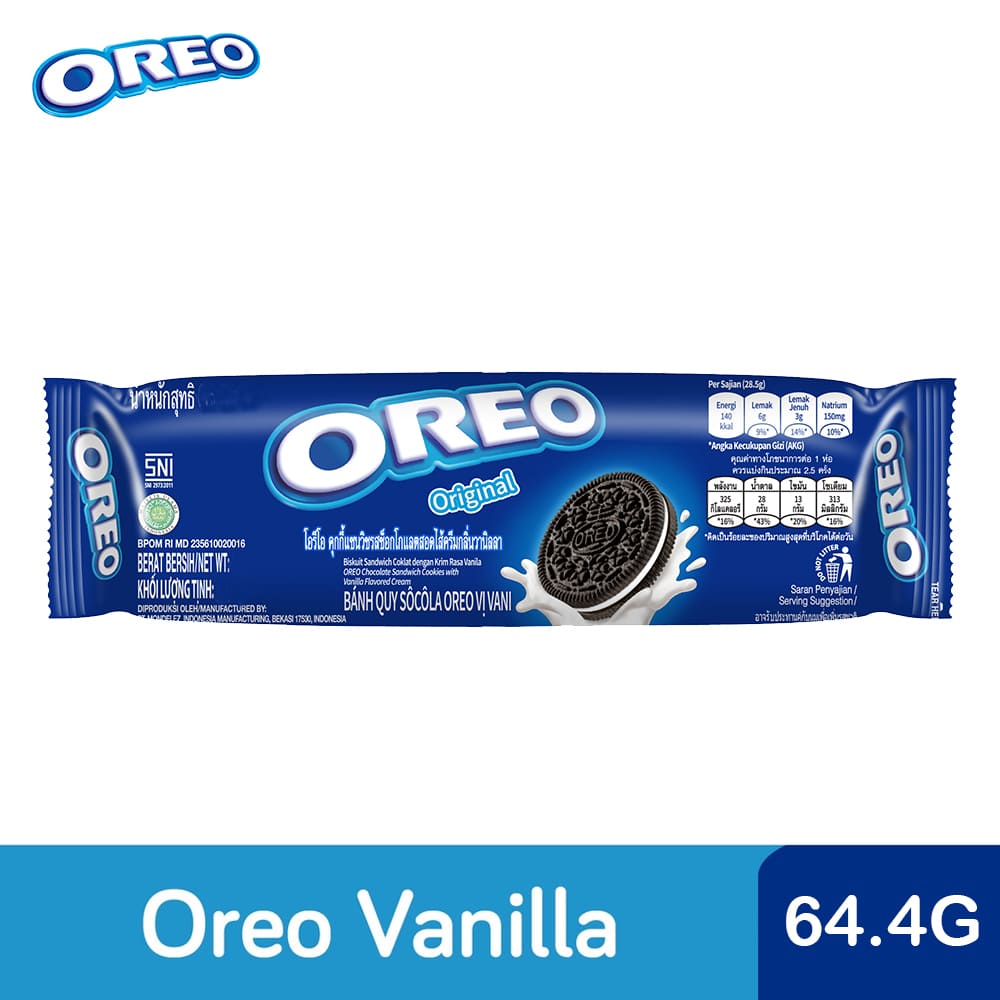 Oreo Vanilla Creme Sandwich Cookies 64.4g (12 Pieces) – 4301018