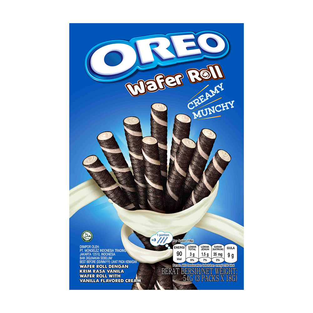 Oreo Wafer Roll Vanilla Cookies 54g – 4262804