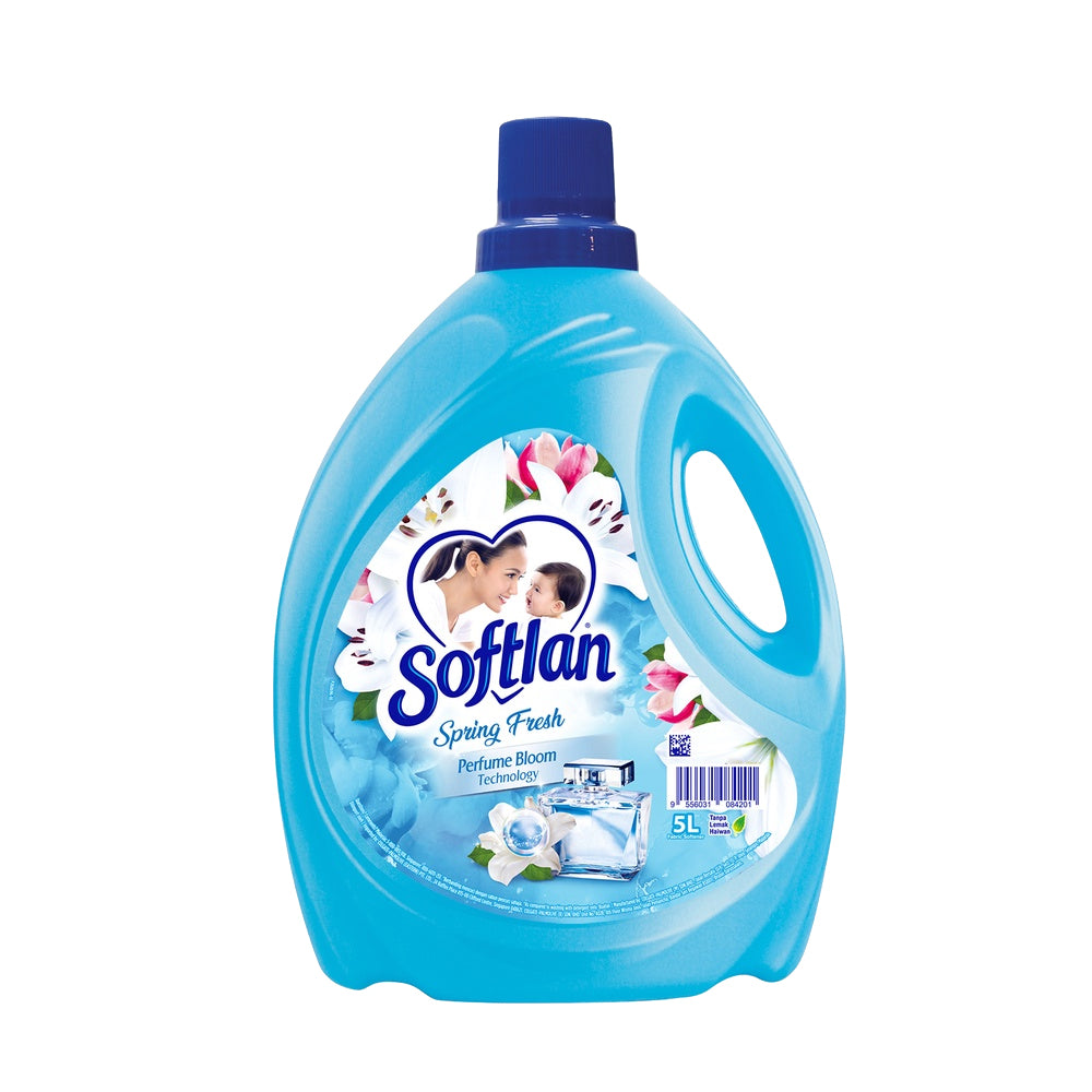 Softlan 抗皱春日清新（蓝色）衣物柔顺剂 5L – 1108696 