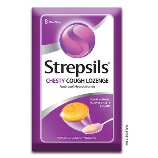 Strepsils Chesty Cough 8s Throat Relief Lozenges