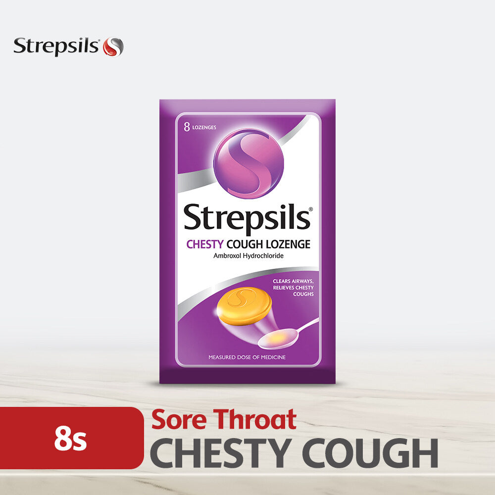 Strepsils Chesty Cough 8s Throat Relief Lozenges
