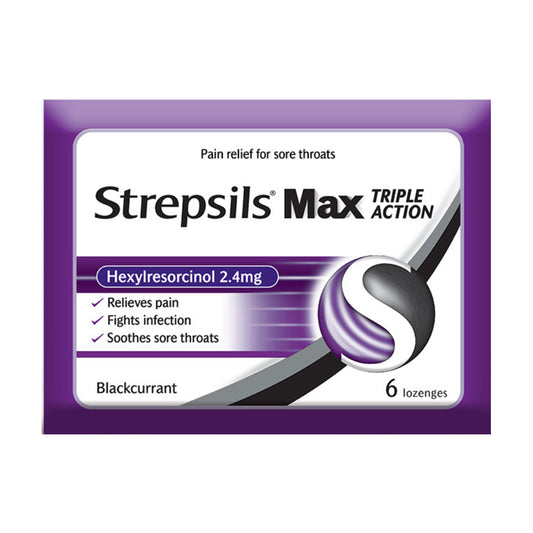 Strepsils Max 6S Throat Soothing Lozenges