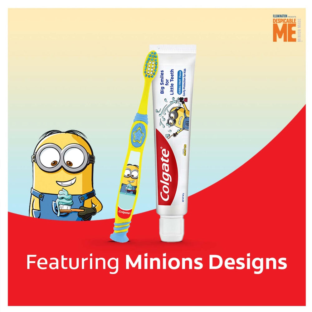 Colgate Kids Minion Toothpaste 40g + Toothbrush 5-9 Years (Ultra Soft) Valuepack