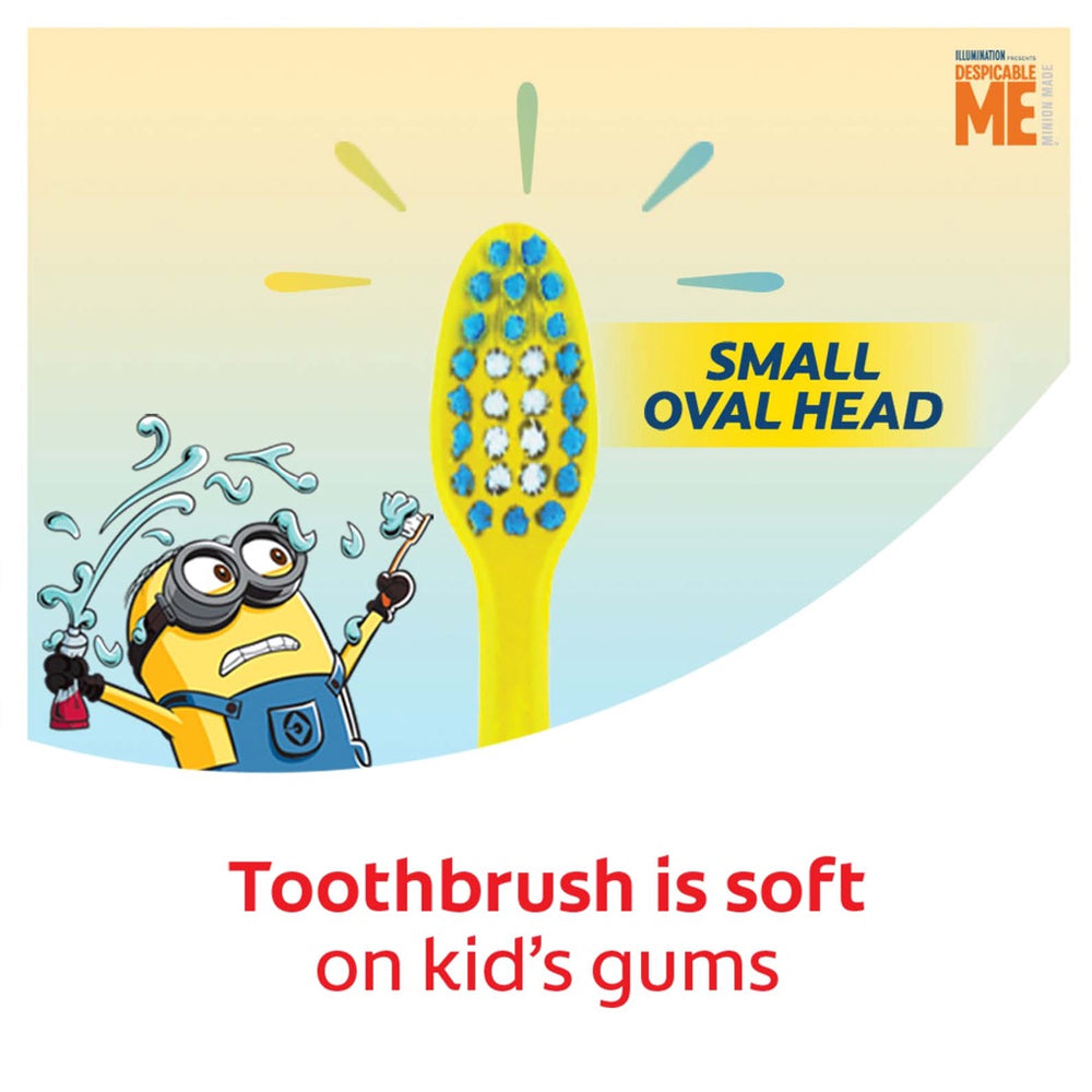 Colgate Kids Minion Toothpaste 40g + Toothbrush 5-9 Years (Ultra Soft) Valuepack