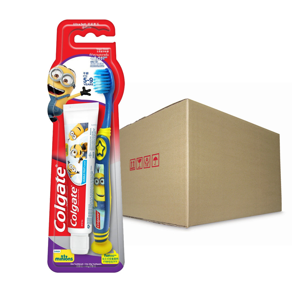 Colgate Kids Minion Toothpaste 40g + Toothbrush 5-9 Years (Ultra Soft) Valuepack