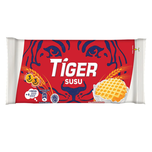 Tiger Biskuat Susu Milk Flavoured Biscuits Medium Pack 175G – 4274200